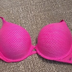Victoria's Secret Hot Pink Mesh Bra